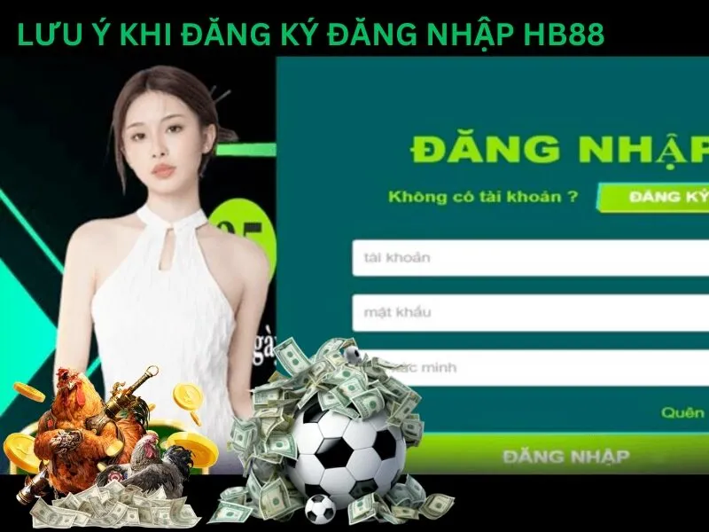 Lưu ý khi đăng ký, đăng nhập HB88